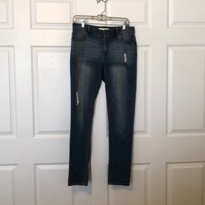 Cato distressed stretch skinny jeans size 10